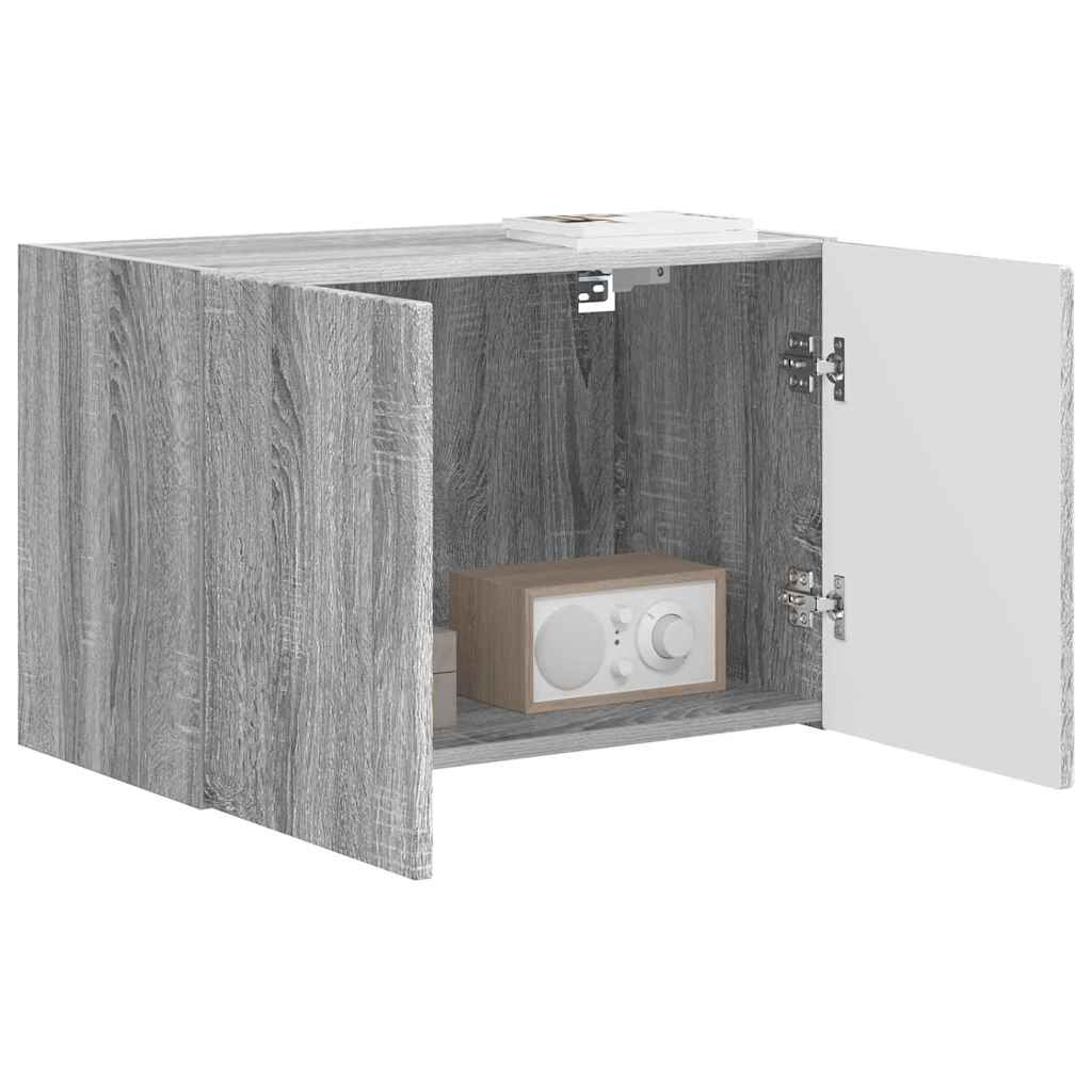TV-wandkast Grijs Sonoma 59,5 x 31 x 40 cm Bewerkt hout