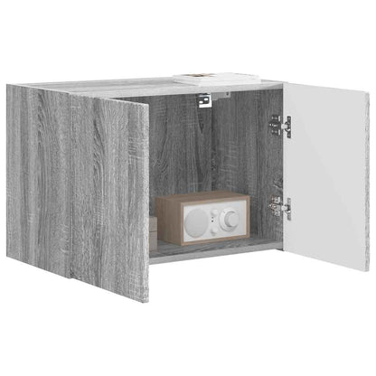 TV-wandkast Grijs Sonoma 59,5 x 31 x 40 cm Bewerkt hout