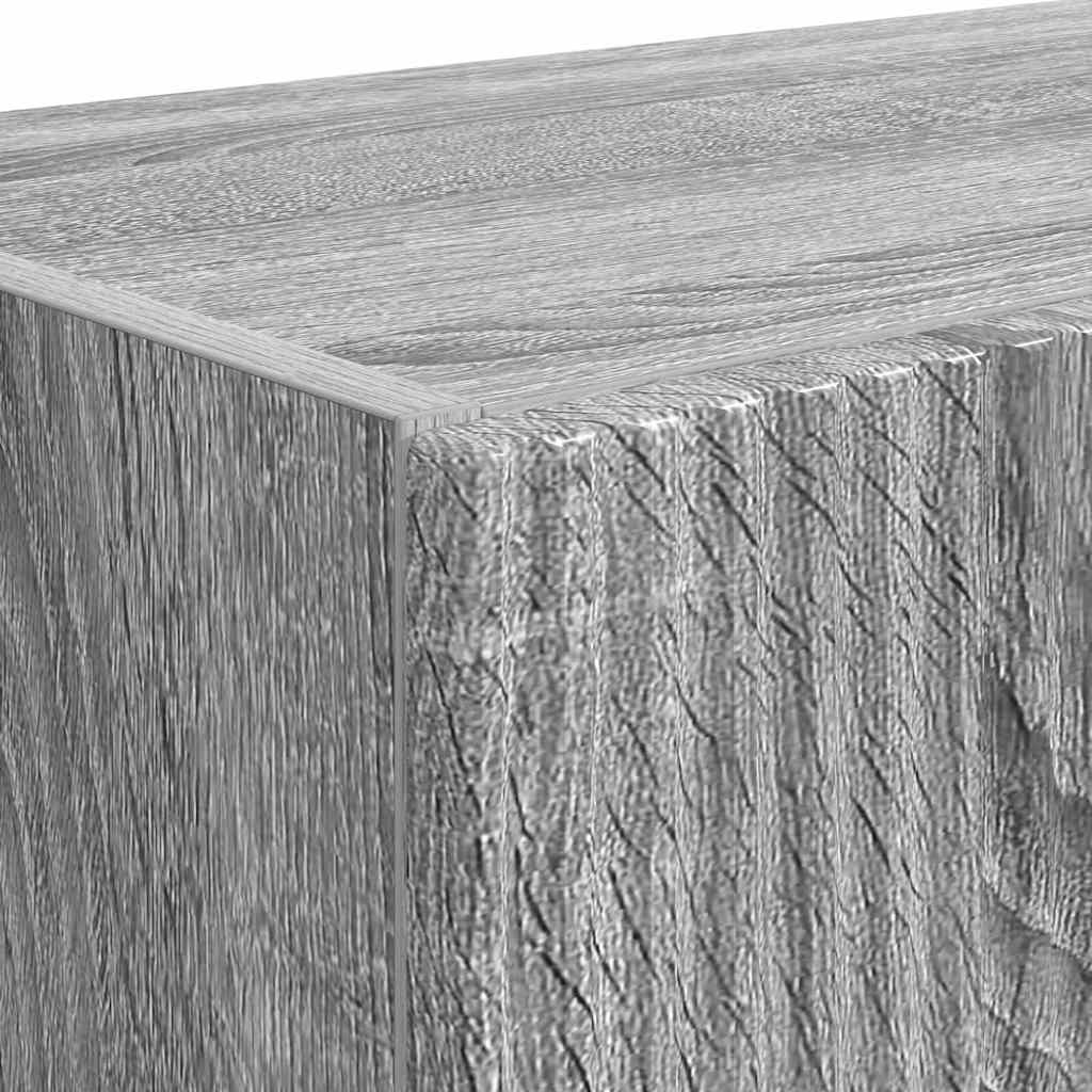 TV-wandkast 2 pcs Grijs Sonoma 59,5 x 31 x 40 cm Bewerkt hout