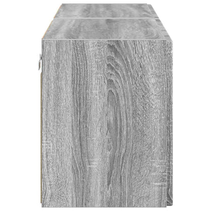 TV-wandkast 2 pcs Grijs Sonoma 59,5 x 31 x 40 cm Bewerkt hout