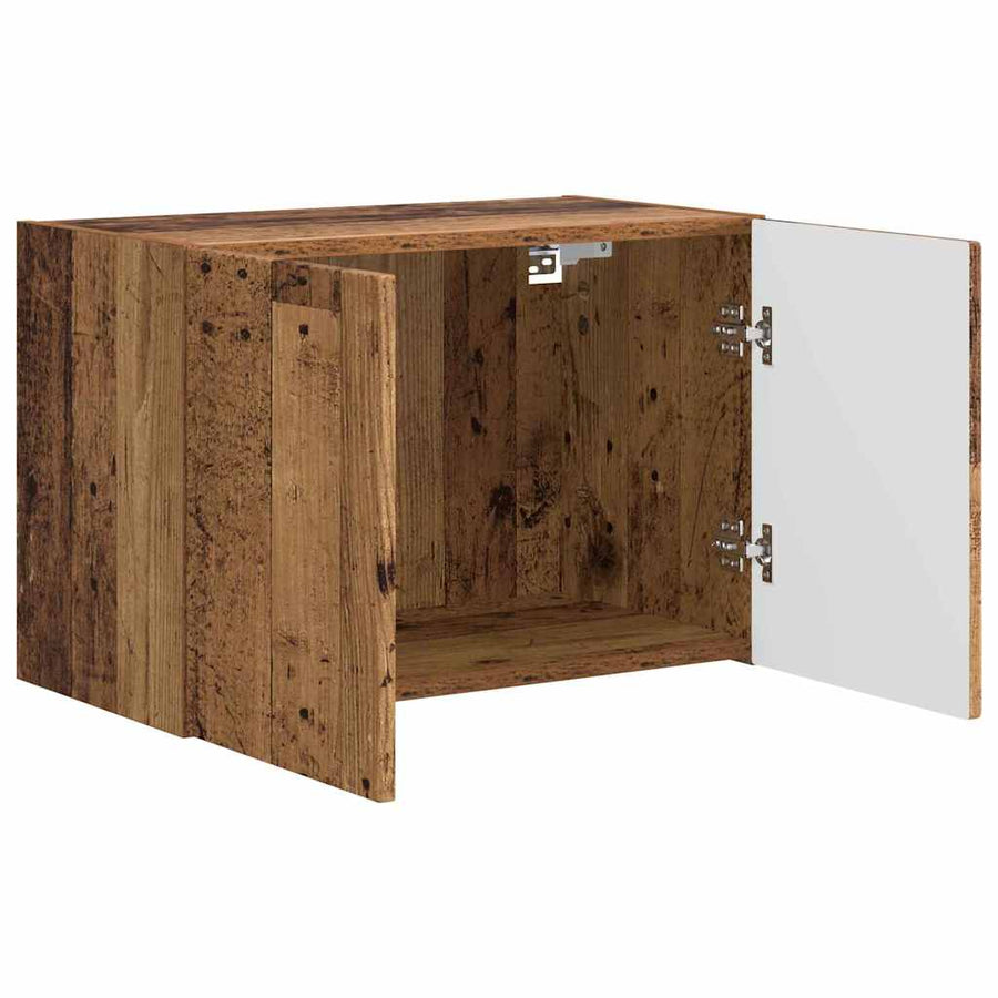 TV-wandkast Oud Hout 59,5 x 31 x 40 cm Bewerkt hout