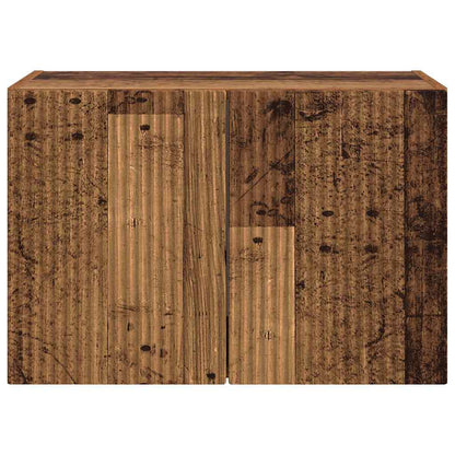 TV-wandkast Oud Hout 59,5 x 31 x 40 cm Bewerkt hout