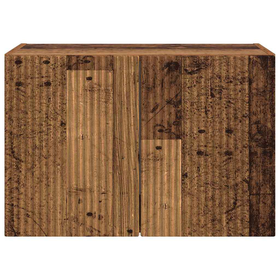 TV-wandkast Oud Hout 59,5 x 31 x 40 cm Bewerkt hout