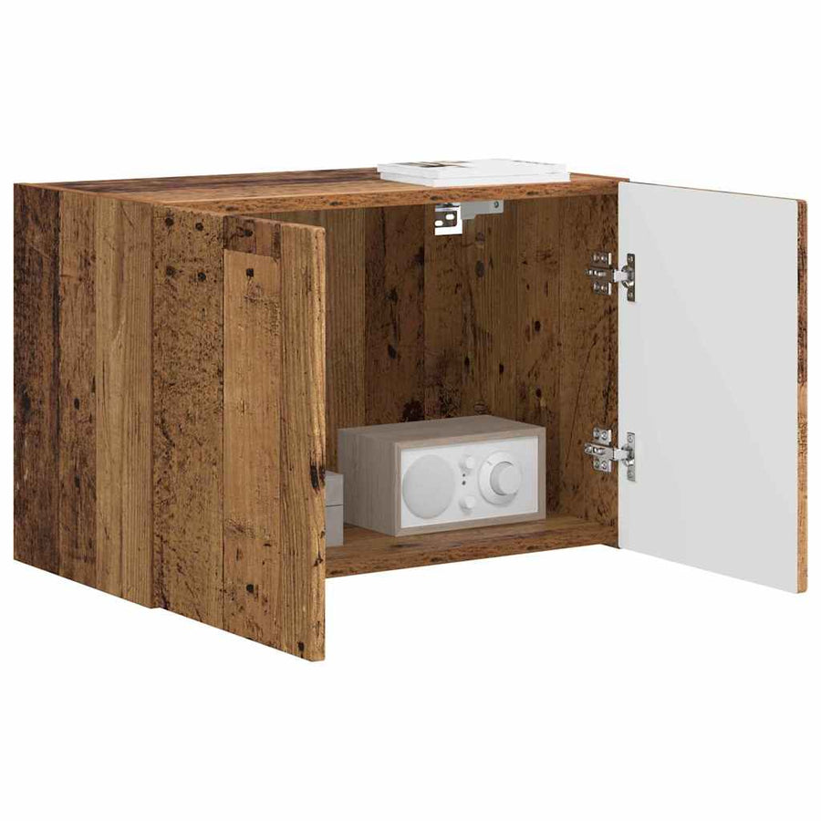 TV-wandkast Oud Hout 59,5 x 31 x 40 cm Bewerkt hout