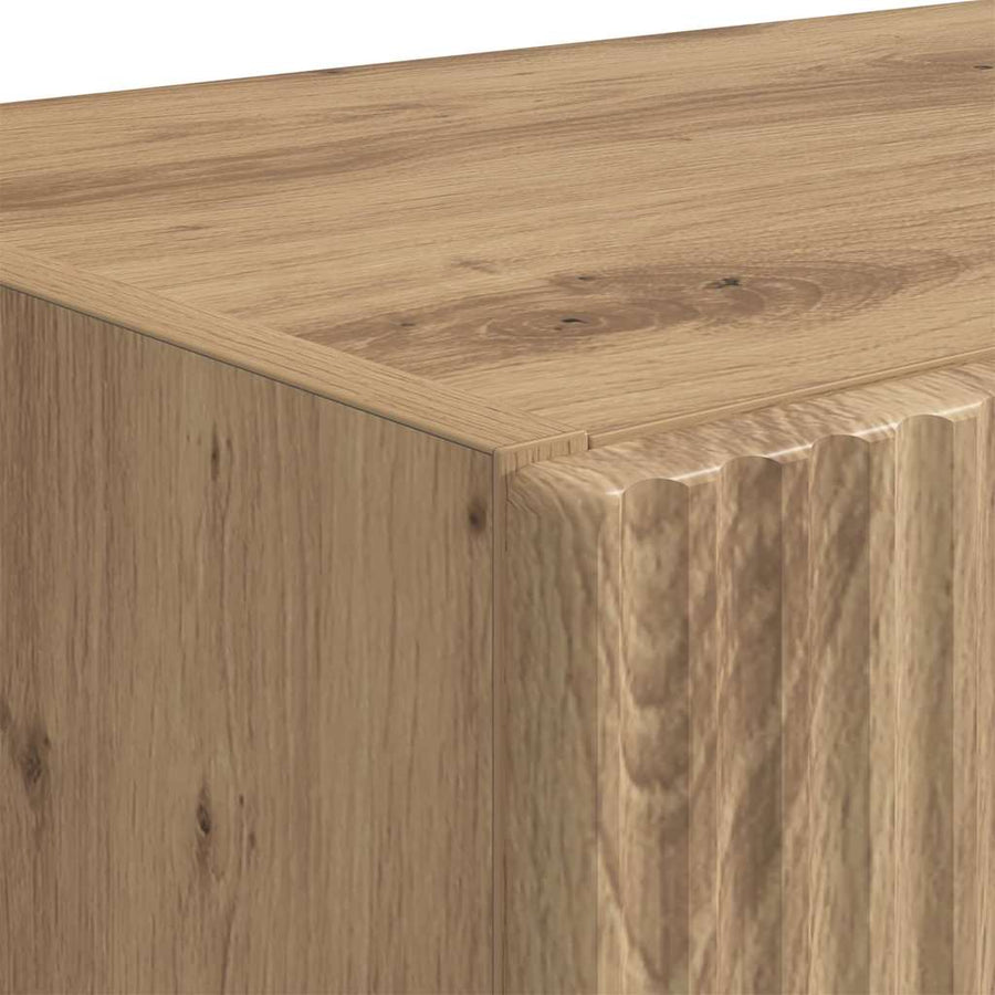 TV-wandkast Wandgemonteerd Wit 59,5 x 31 x 60 cm Bewerkt hout