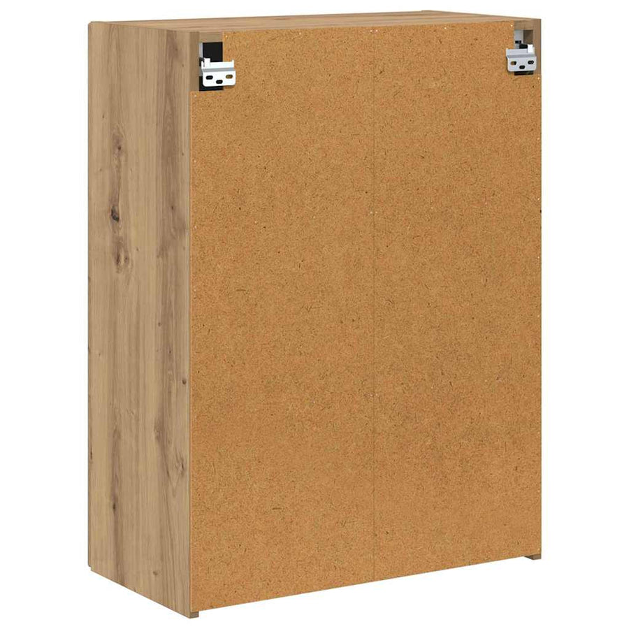TV-wandkast Wandgemonteerd Wit 59,5 x 31 x 60 cm Bewerkt hout