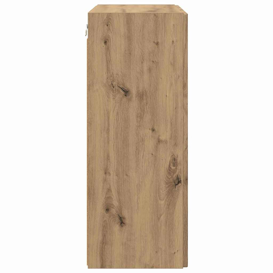 TV-wandkast Wandgemonteerd Wit 59,5 x 31 x 60 cm Bewerkt hout