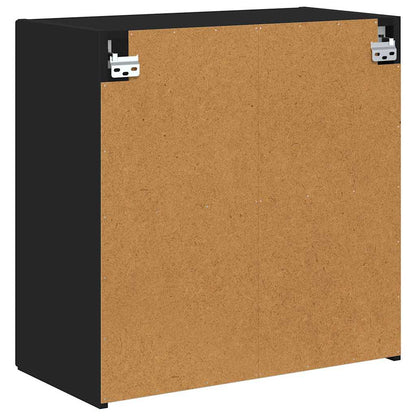 TV-wandkast Wandgemonteerd Zwart 59,5 x 31 x 60 cm Bewerkt hout