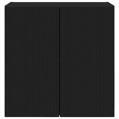 TV-wandkast Wandgemonteerd Zwart 59,5 x 31 x 60 cm Bewerkt hout