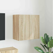 TV-wandkast 59,5x31x60 cm bewerkt hout Sonoma eiken