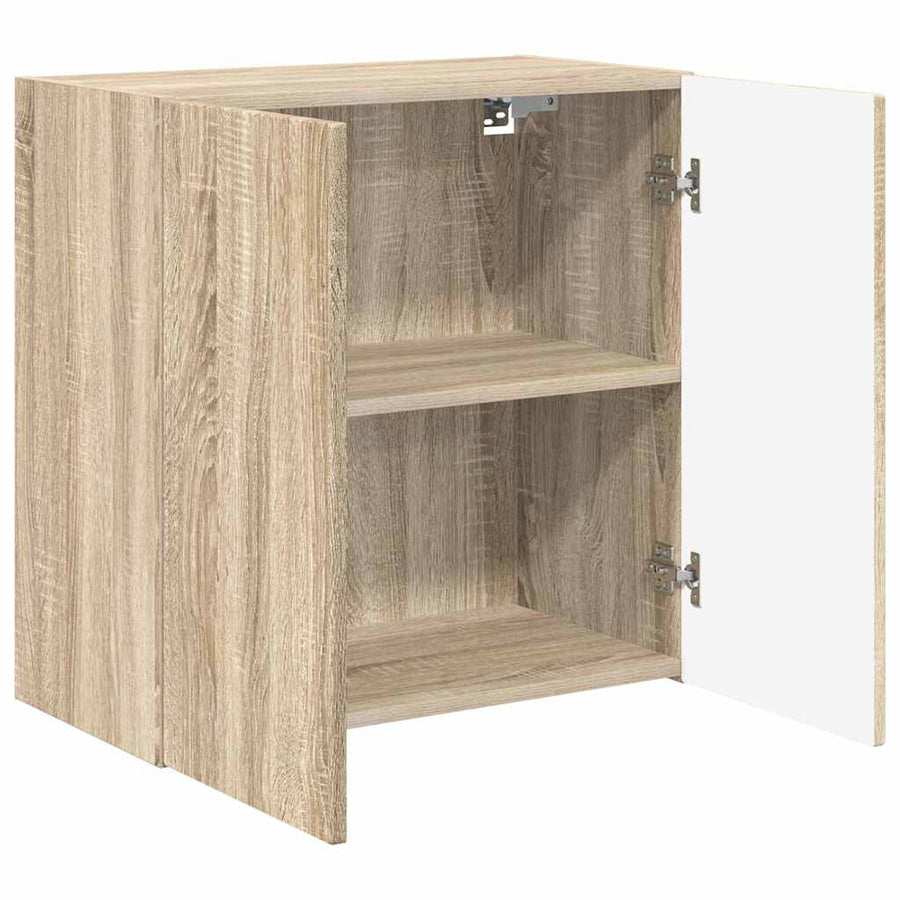 TV-wandkast Sonoma Eiken 59,5 x 31 x 60 cm Bewerkt hout
