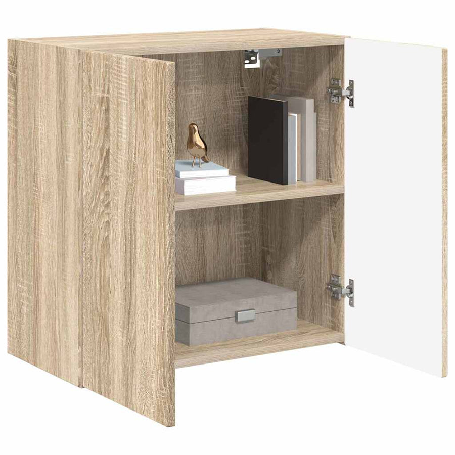 TV-wandkast Sonoma Eiken 59,5 x 31 x 60 cm Bewerkt hout