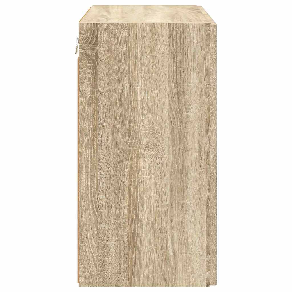 TV-wandkast Sonoma Eiken 59,5 x 31 x 60 cm Bewerkt hout