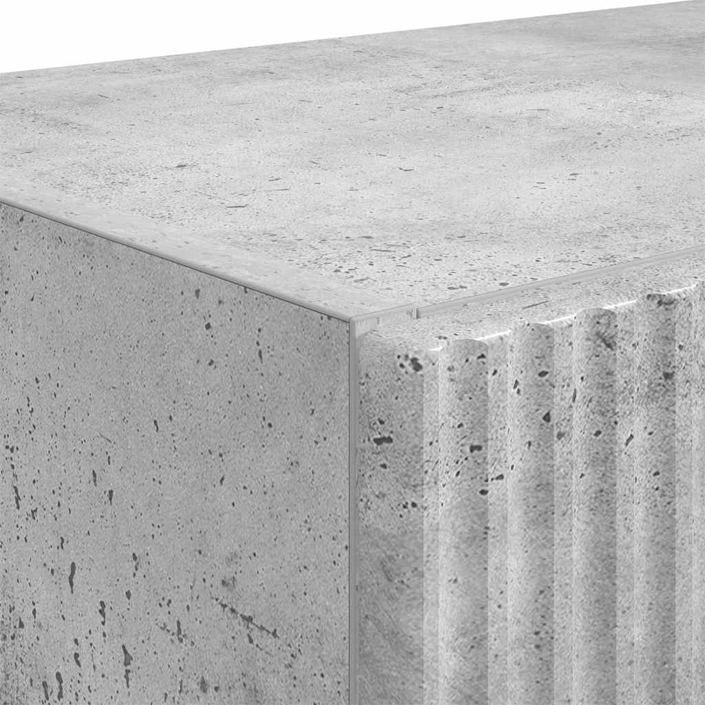 TV-wandkast Beton Grijs 59,5 x 31 x 60 cm Bewerkt hout