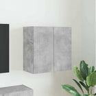 TV-wandkast 59,5x31x60 cm bewerkt hout beton grijs