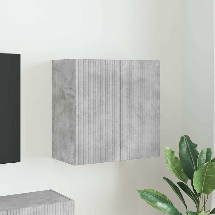 TV-wandkast Beton Grijs 59,5 x 31 x 60 cm Bewerkt hout