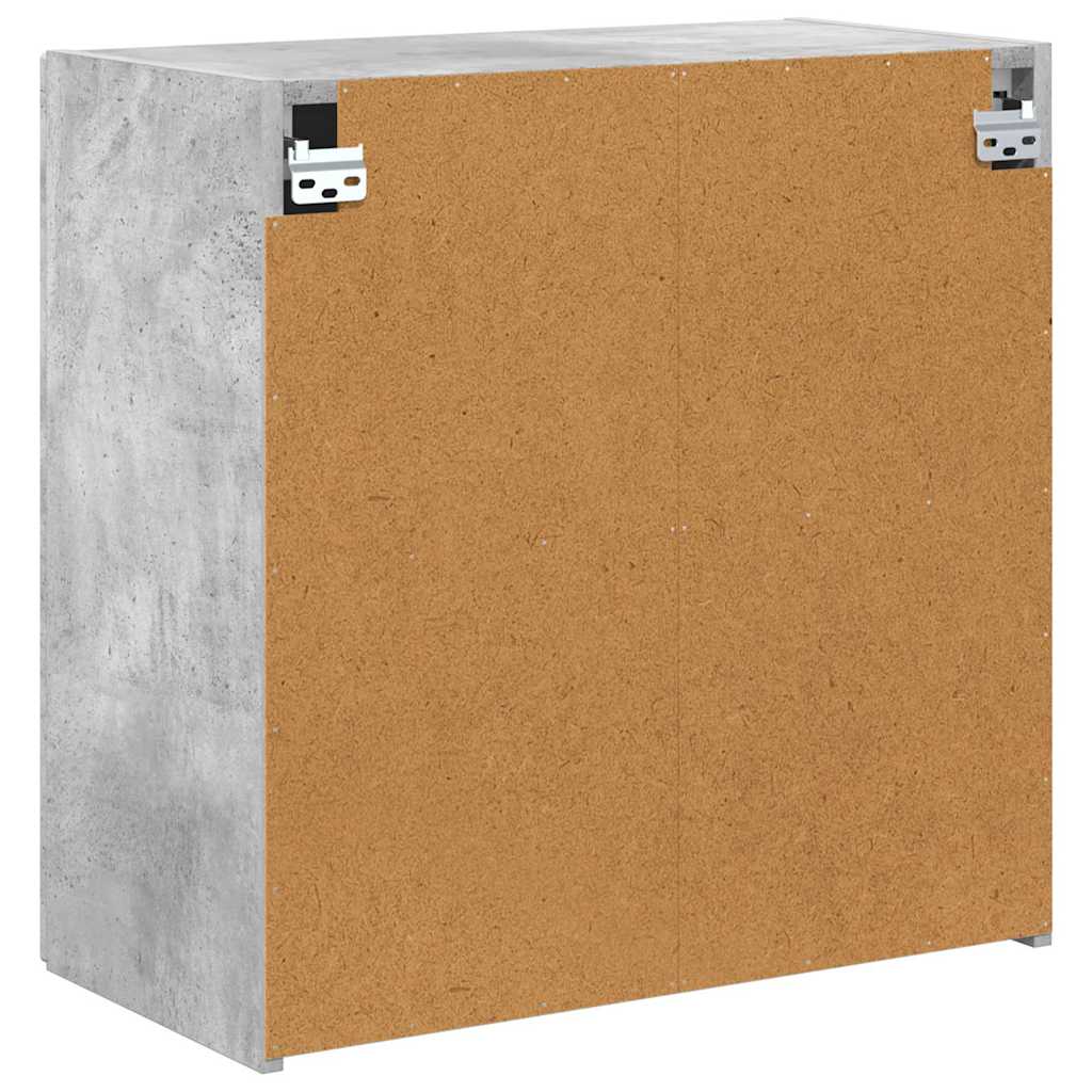 TV-wandkast Beton Grijs 59,5 x 31 x 60 cm Bewerkt hout
