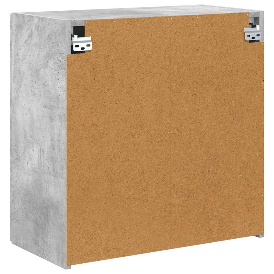 TV-wandkast Beton Grijs 59,5 x 31 x 60 cm Bewerkt hout