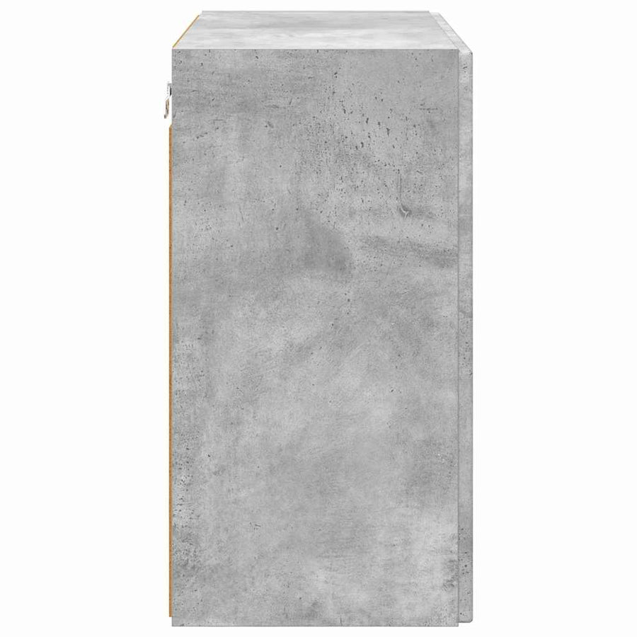 TV-wandkast Beton Grijs 59,5 x 31 x 60 cm Bewerkt hout