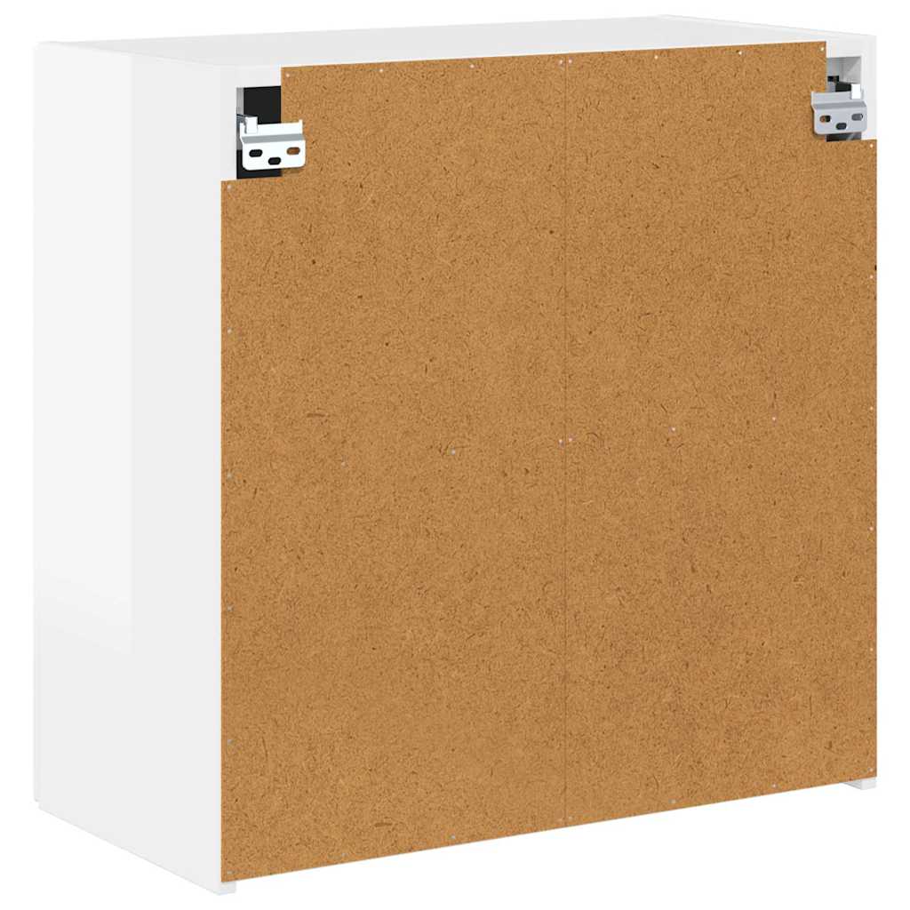 TV-wandkast Hoogglans wit 59,5 x 31 x 60 cm Bewerkt hout