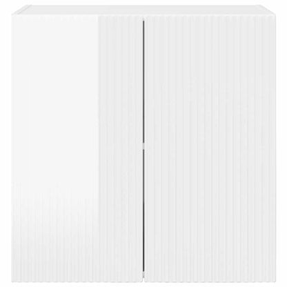 TV-wandkast Hoogglans wit 59,5 x 31 x 60 cm Bewerkt hout