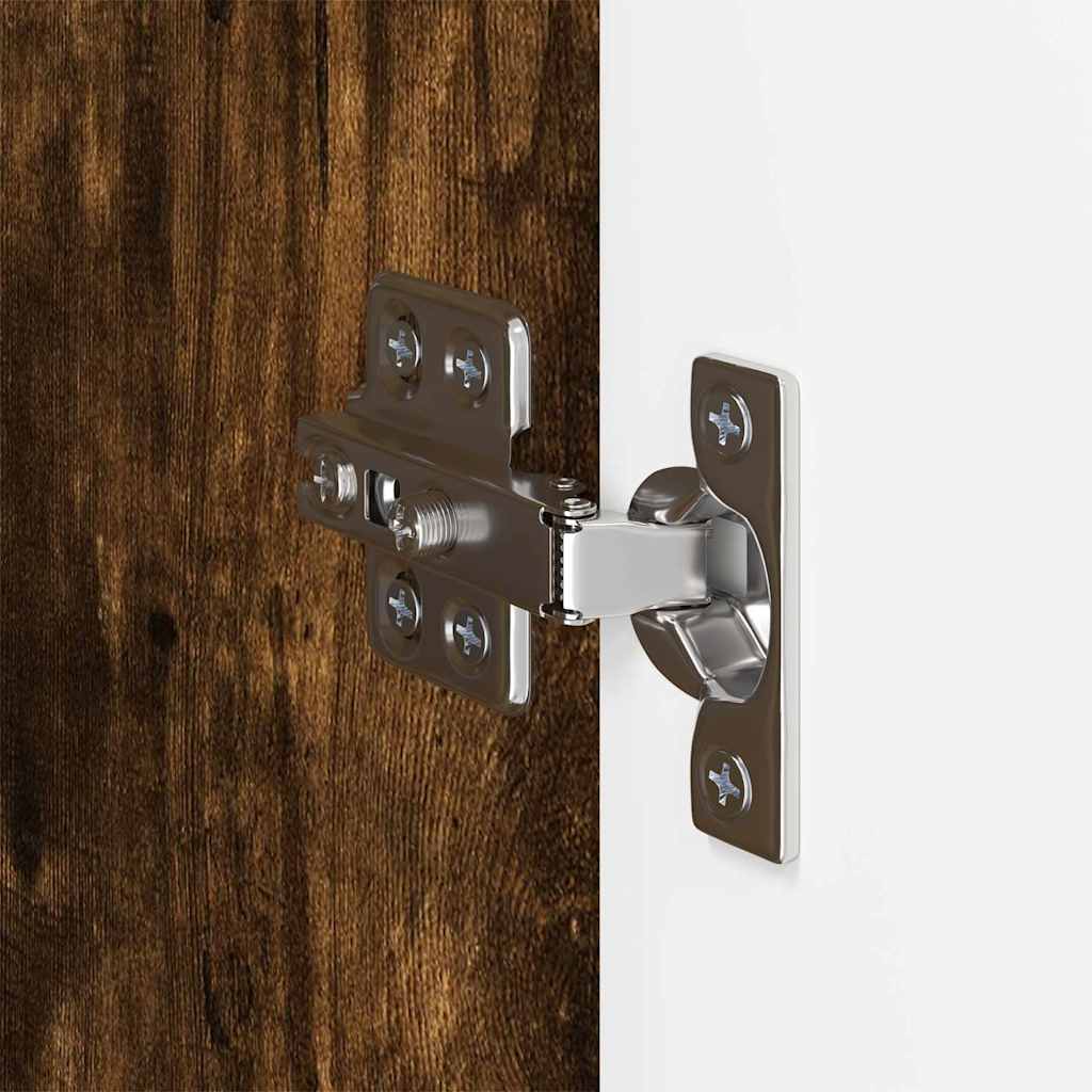TV-wandkast Gerookt eiken 59,5 x 31 x 60 cm Bewerkt hout
