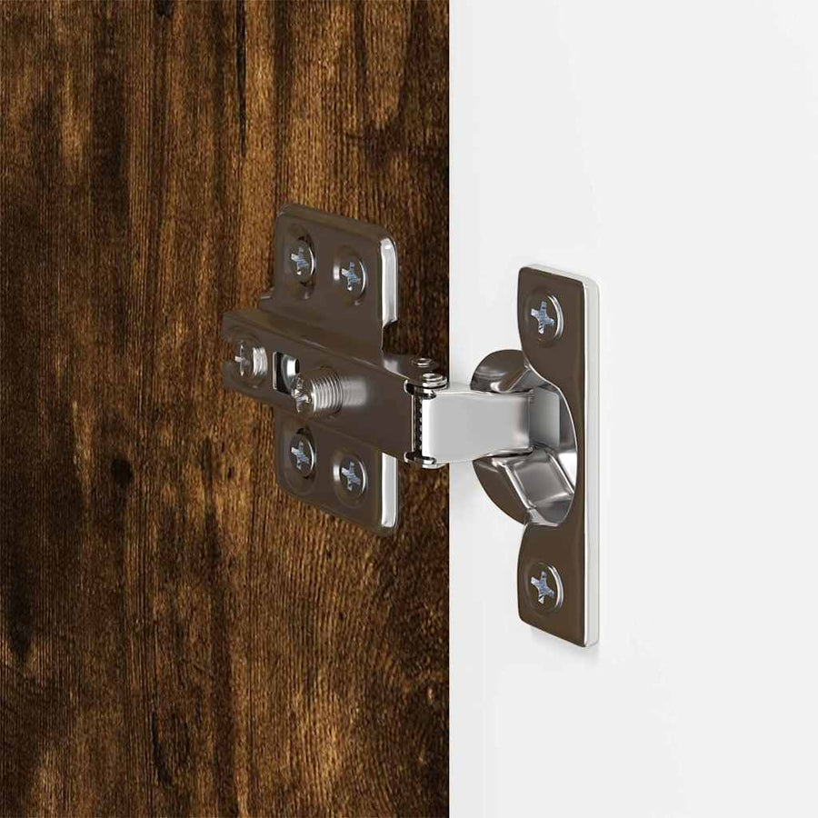 TV-wandkast Gerookt eiken 59,5 x 31 x 60 cm Bewerkt hout