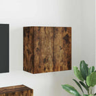 TV wall cabinet Smoked oak 59.5 x 31 x 60 cm Engineered wood