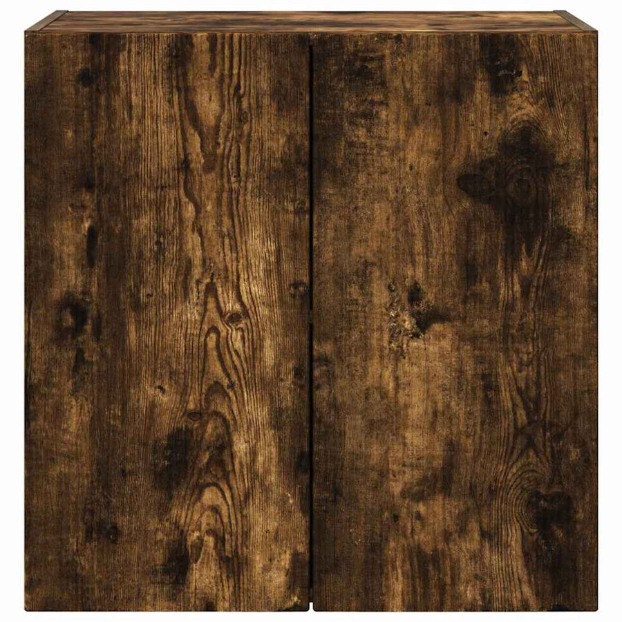 TV-wandkast Gerookt eiken 59,5 x 31 x 60 cm Bewerkt hout