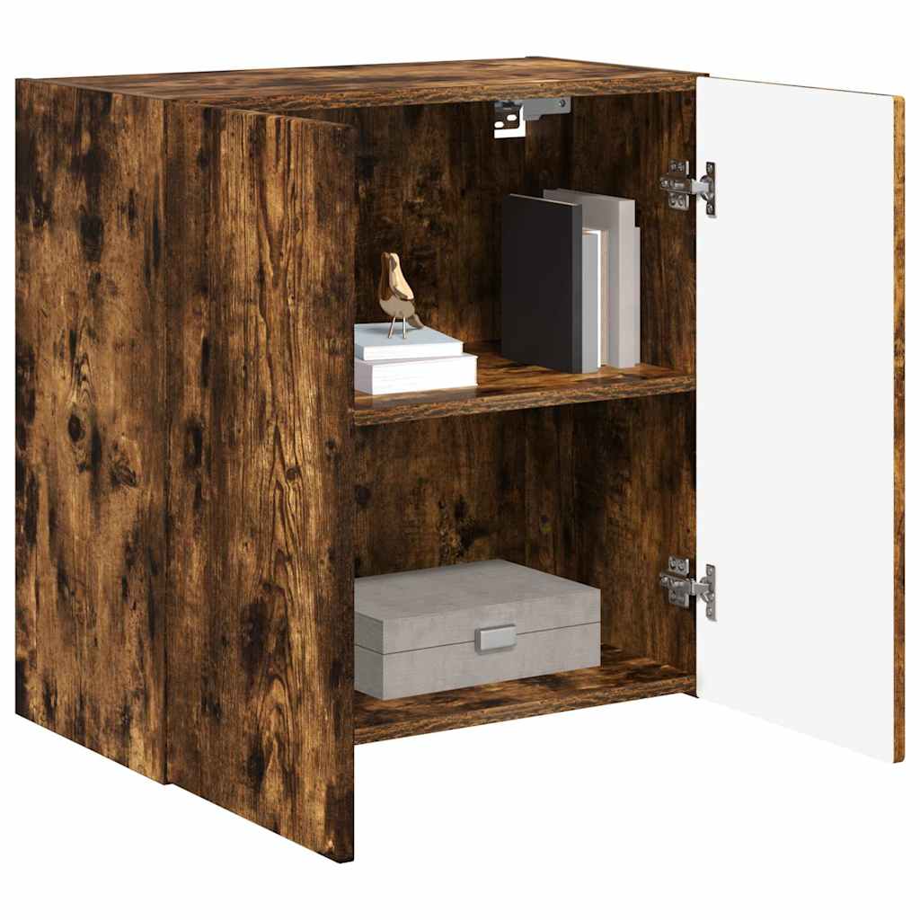 TV-wandkast Gerookt eiken 59,5 x 31 x 60 cm Bewerkt hout