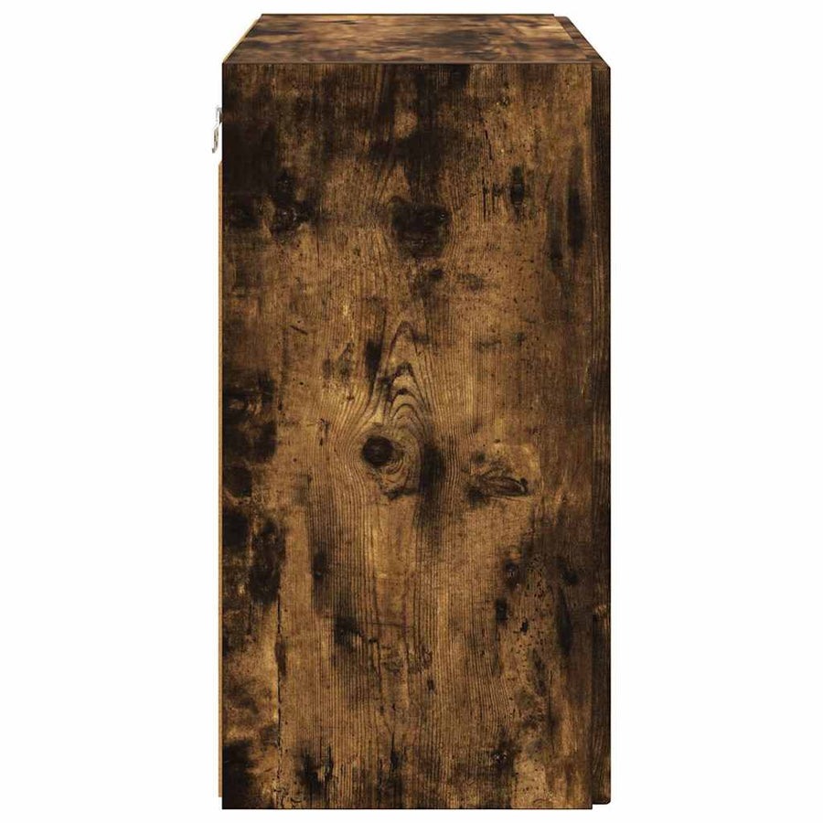 TV-wandkast Gerookt eiken 59,5 x 31 x 60 cm Bewerkt hout