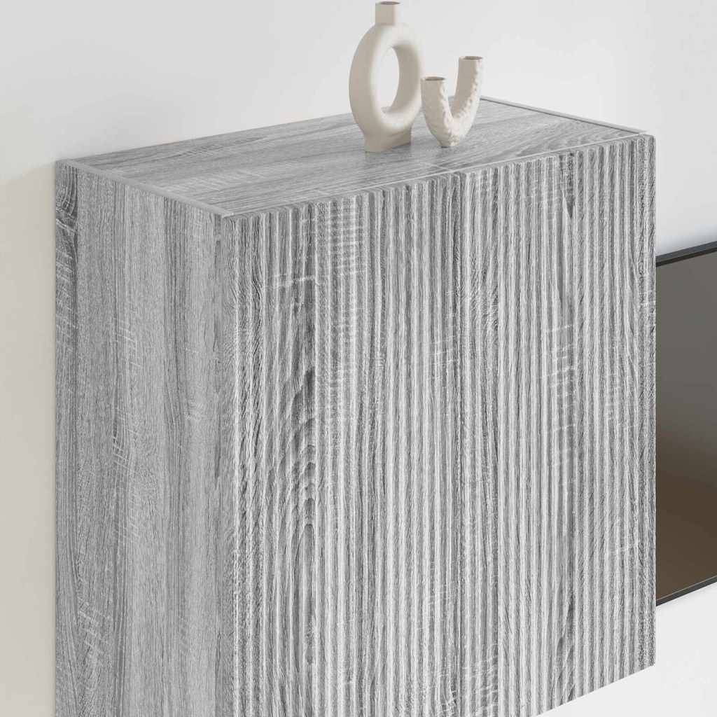 TV-wandkast Grijs Sonoma 59,5 x 31 x 60 cm Bewerkt hout