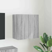 Tv-wandkast 59,5x31x60 cm grijs bewerkt hout