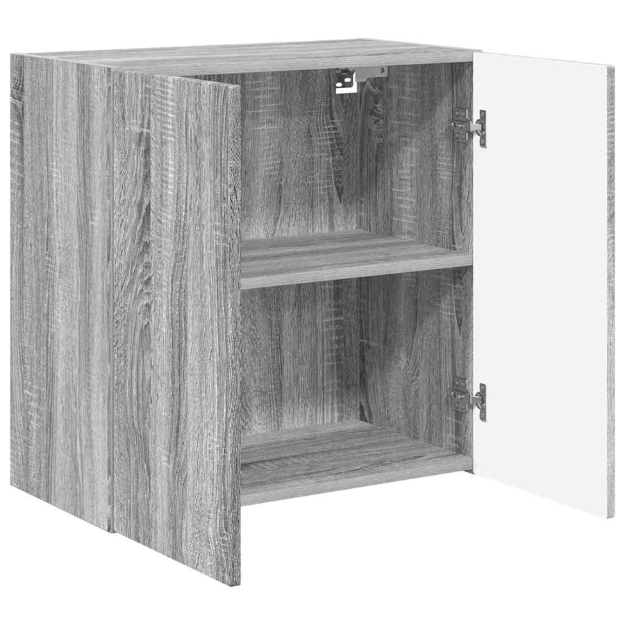 TV-wandkast Grijs Sonoma 59,5 x 31 x 60 cm Bewerkt hout