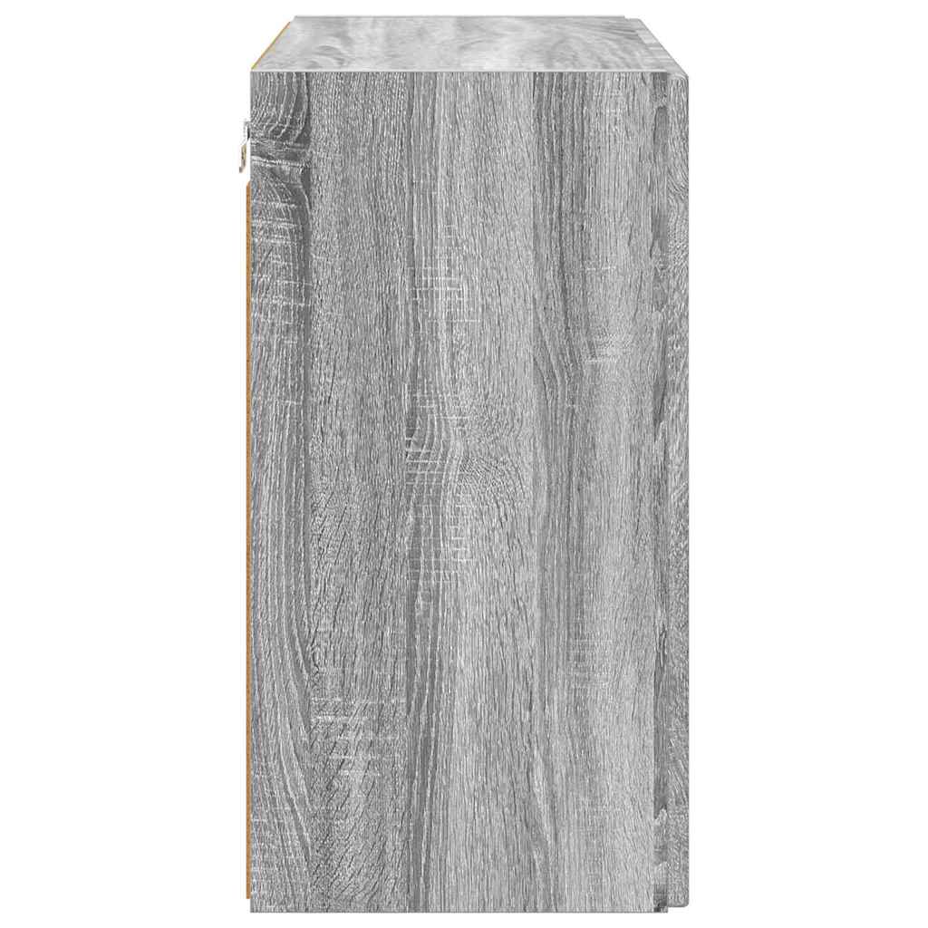 TV-wandkast Grijs Sonoma 59,5 x 31 x 60 cm Bewerkt hout