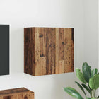 Tv-wandkast 59,5x31x60 cm bewerkt hout oud hout