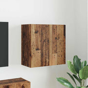 Tv-wandkast 59,5x31x60 cm bewerkt hout oud hout
