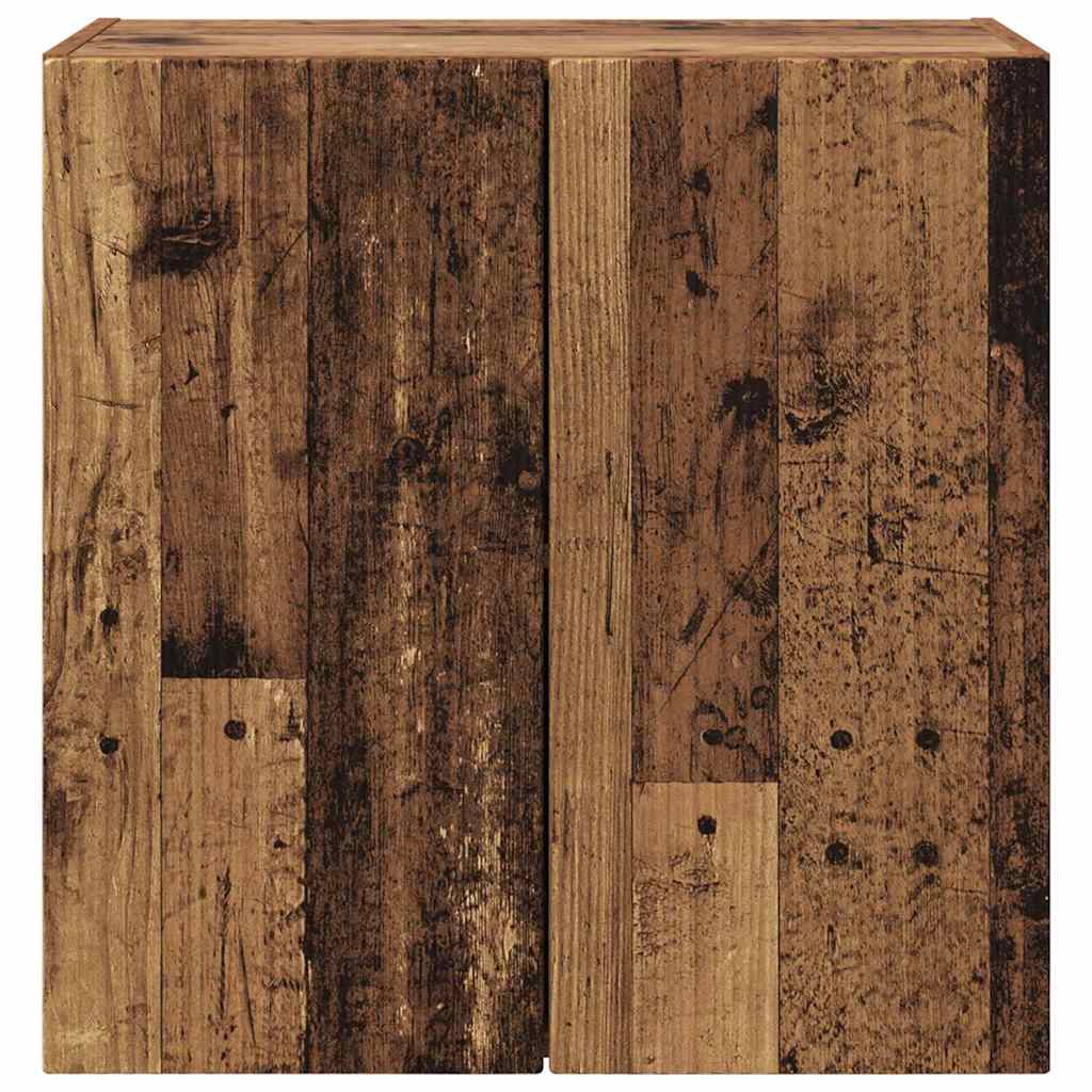 TV-wandkast Oud Hout 59,5 x 31 x 60 cm Bewerkt hout