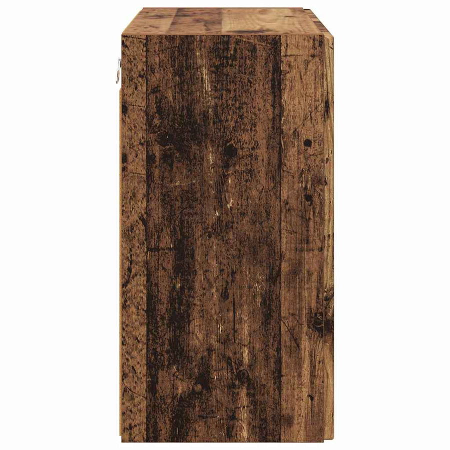 TV-wandkast Oud Hout 59,5 x 31 x 60 cm Bewerkt hout