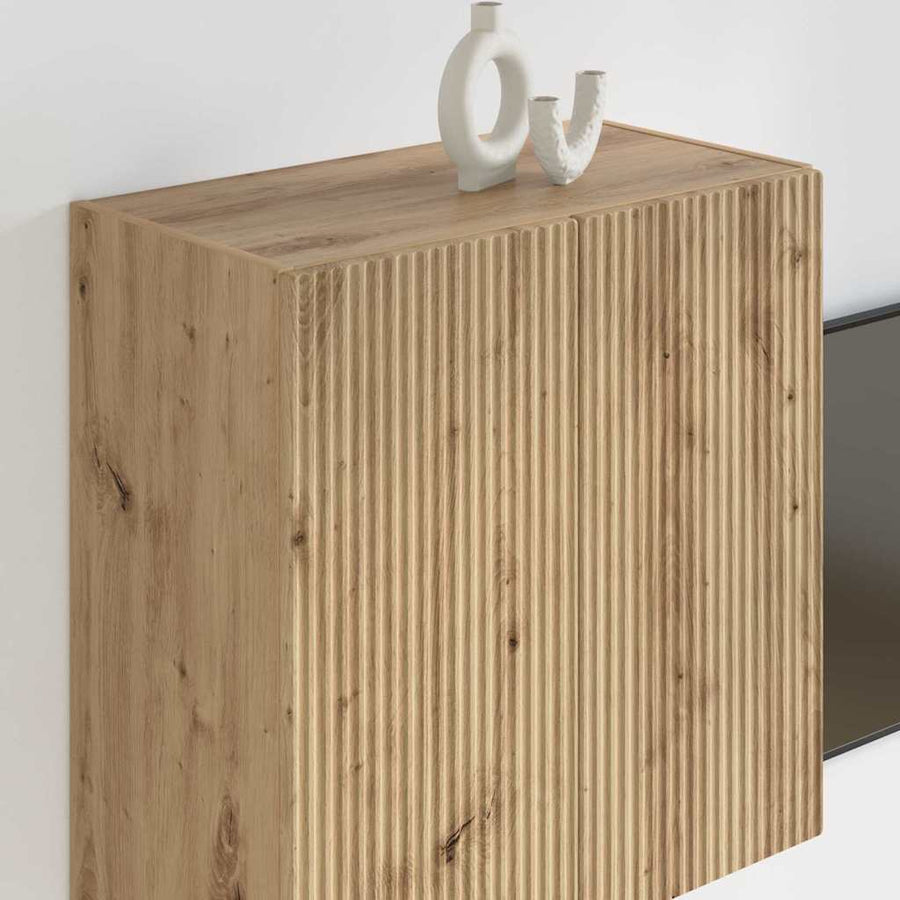 TV-wandkast Artisan Eiken 59,5 x 31 x 60 cm Bewerkt hout