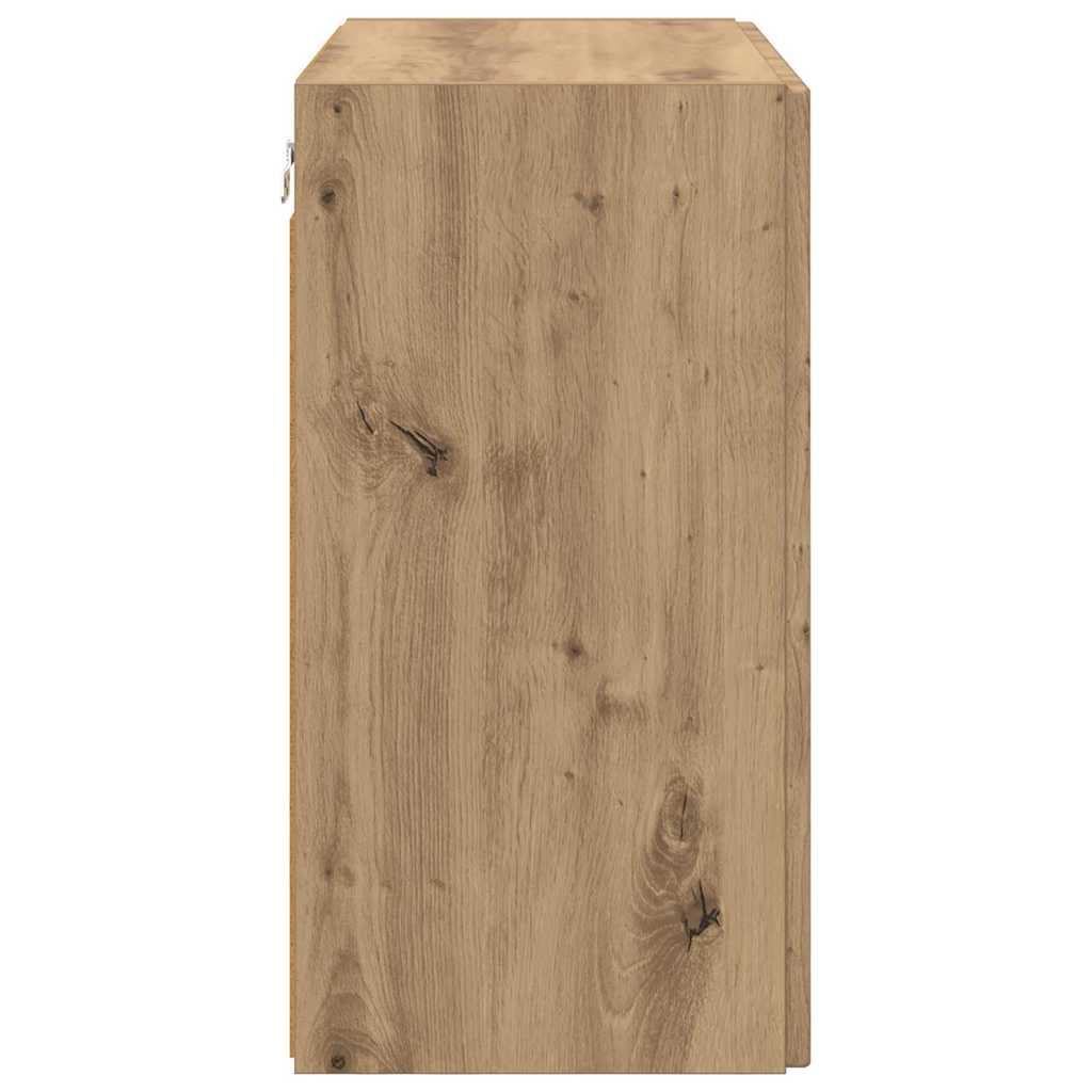 TV-wandkast Artisan Eiken 59,5 x 31 x 60 cm Bewerkt hout