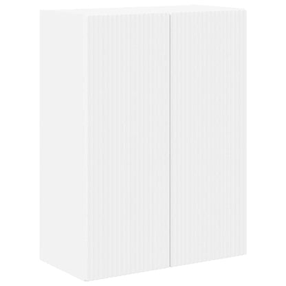 TV-wandkast Wandgemonteerd Wit 59,5 x 31 x 80 cm Bewerkt hout