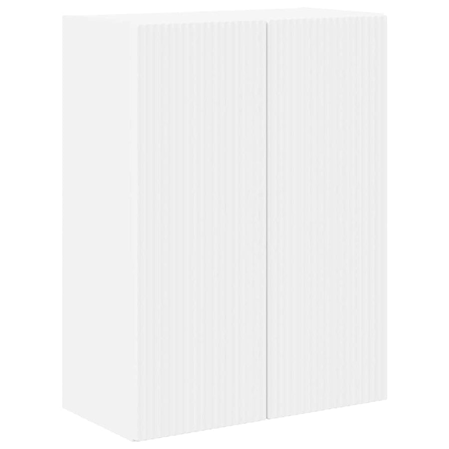 TV-wandkast Wandgemonteerd Wit 59,5 x 31 x 80 cm Bewerkt hout