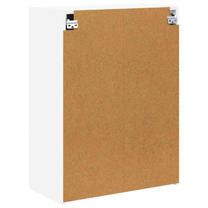 TV-wandkast Wandgemonteerd Wit 59,5 x 31 x 80 cm Bewerkt hout