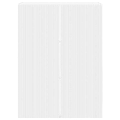 TV-wandkast Wandgemonteerd Wit 59,5 x 31 x 80 cm Bewerkt hout