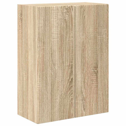 TV-wandkast Sonoma Eiken 59,5 x 31 x 80 cm Bewerkt hout