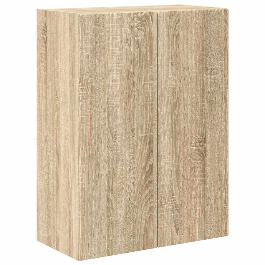 TV-wandkast Sonoma Eiken 59,5 x 31 x 80 cm Bewerkt hout