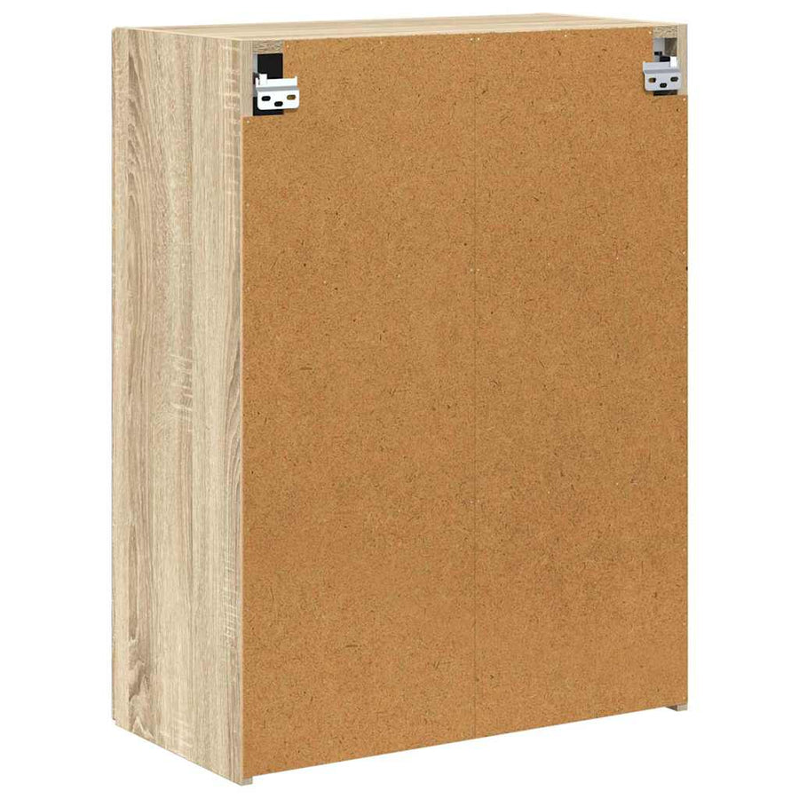 TV-wandkast Sonoma Eiken 59,5 x 31 x 80 cm Bewerkt hout