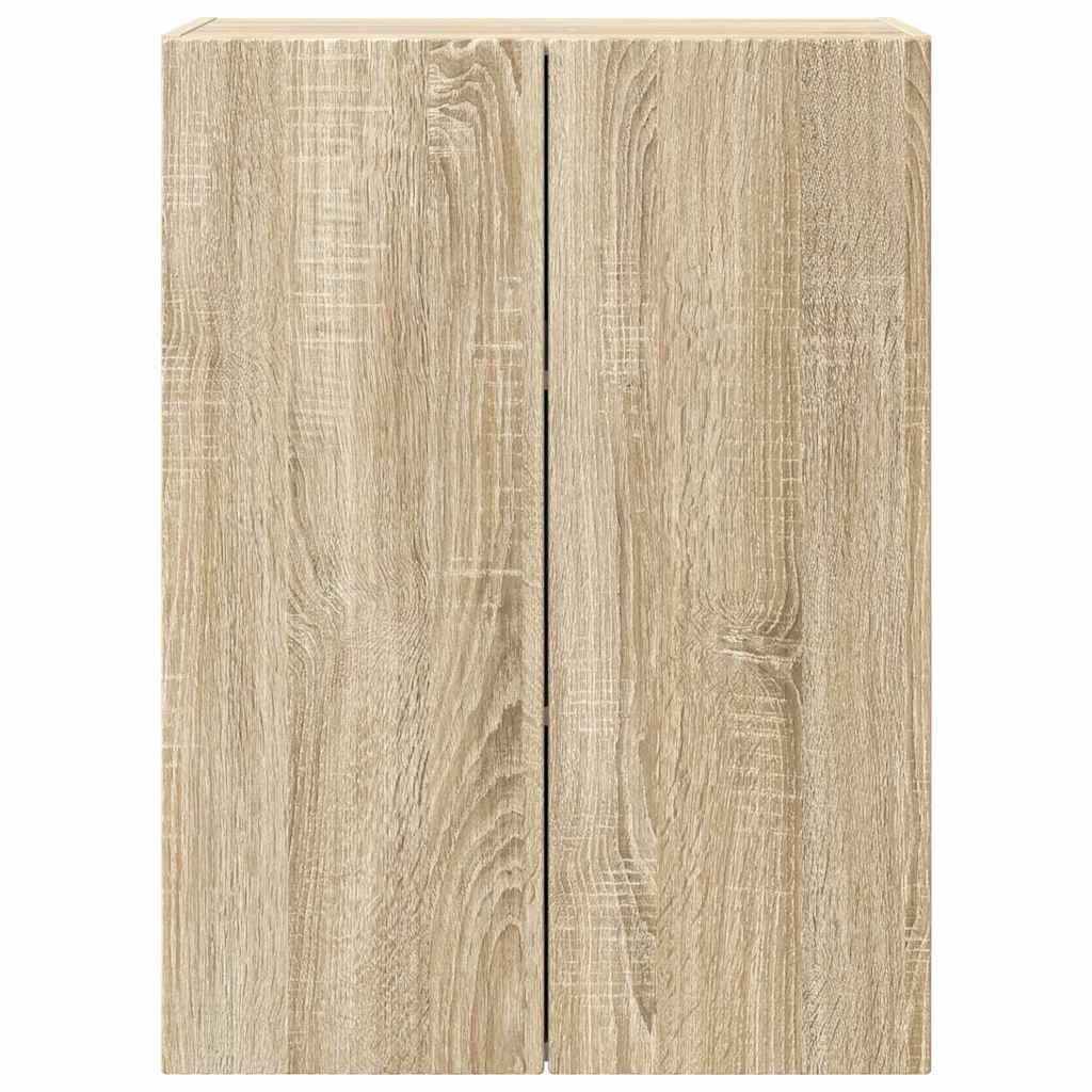 TV-wandkast Sonoma Eiken 59,5 x 31 x 80 cm Bewerkt hout