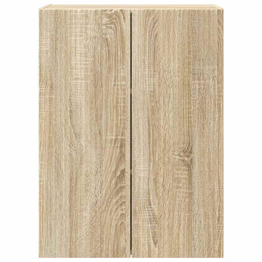 TV-wandkast Sonoma Eiken 59,5 x 31 x 80 cm Bewerkt hout